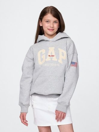 Sudadera con capucha VintageSoft NYC Times Square para niños