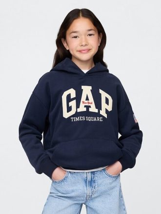 Sudadera con capucha VintageSoft NYC Times Square para niños