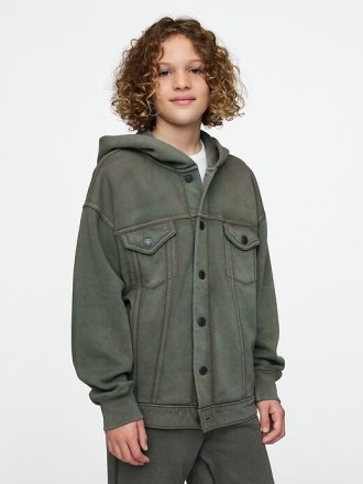 Sudadera con capucha y chaqueta vaquera para niños