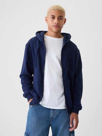Sudadera con capucha y cremallera completa VintageSoft para adultos