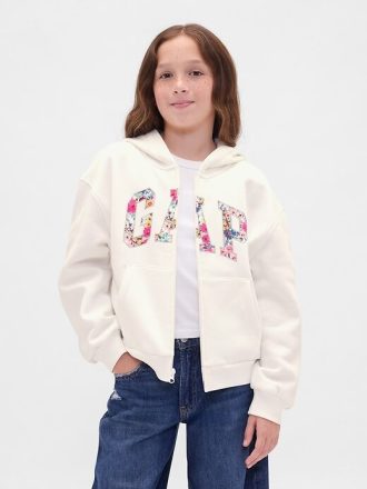 Sudadera con capucha y cremallera con el logotipo VintageSoft para niños