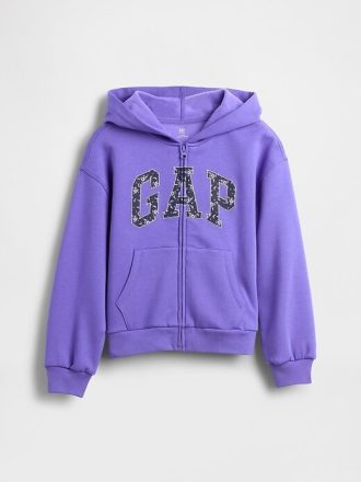 Sudadera con capucha y cremallera con el logotipo VintageSoft para niños