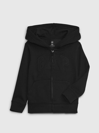Sudadera con capucha y cremallera con logotipo de arco VintageSoft para bebés y niños pequeños