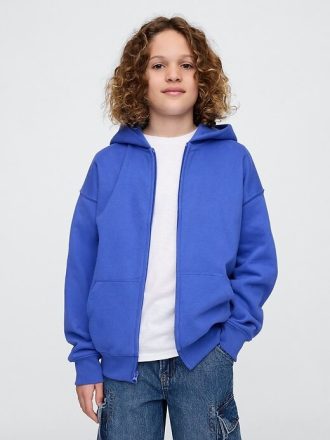 Sudadera con capucha y cremallera VintageSoft para niños