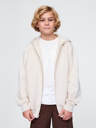 Sudadera con capucha y cremallera VintageSoft para niños