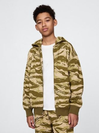 Sudadera con capucha y cremallera VintageSoft para niños