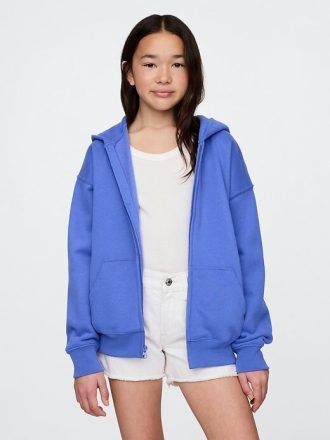Sudadera con capucha y cremallera VintageSoft para niños
