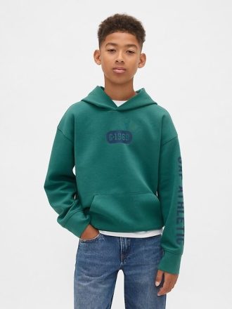 Sudadera con capucha y logotipo de secado rápido GapFit Tech para niños
