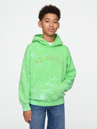 Sudadera con capucha y logotipo suave vintage para niños
