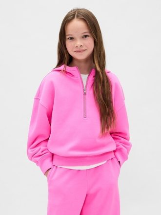 Sudadera con capucha y media cremallera VintageSoft para niños