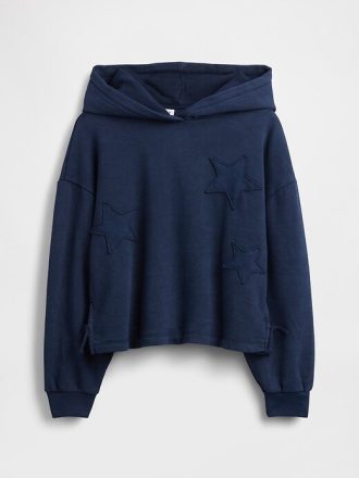 Sudadera con capucha y parche relajado VintageSoft para niños