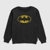 Sudadera con cuello redondo y gráfico del logotipo vintage de Batman de DC Comics para niños pequeños Sudadera con cuello redondo y gráfico del logotipo vintage de Batman de DC Comics para niños pequeños
