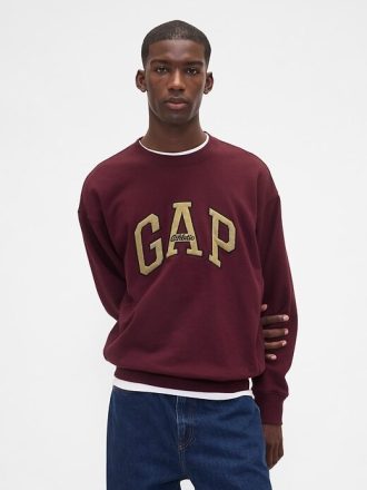 Sudadera con logotipo extragrande y de peso pesado