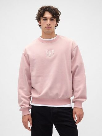 Sudadera con logotipo extragrande y de peso pesado