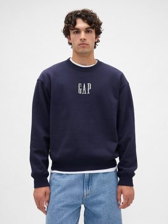 Sudadera con logotipo extragrande y de peso pesado