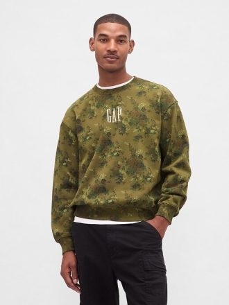 Sudadera con logotipo extragrande y de peso pesado