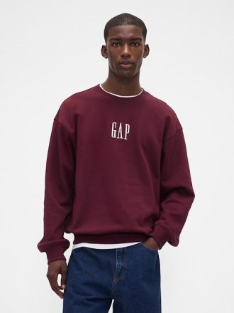 Sudadera con logotipo extragrande y de peso pesado