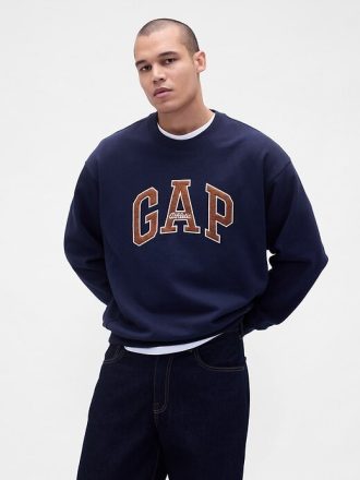 Sudadera con logotipo extragrande y de peso pesado