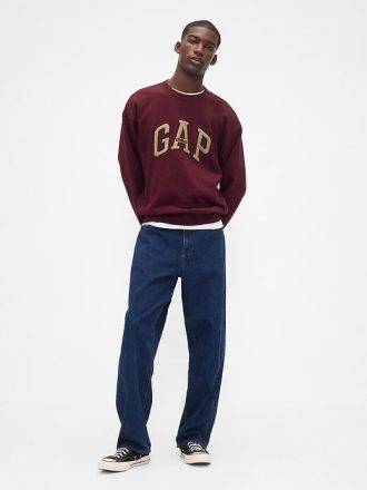 Sudadera con logotipo extragrande y de peso pesado