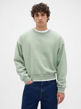Sudadera corta de peso pesado