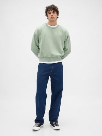 Sudadera corta de peso pesado