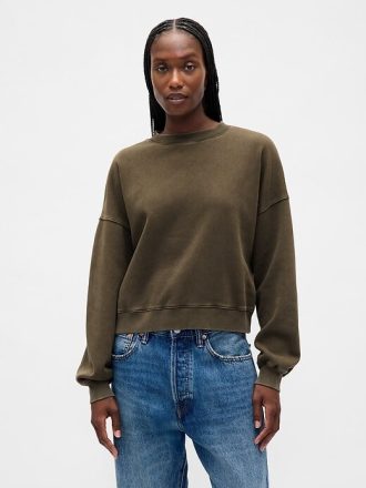 Sudadera de cuello redondo con cuña VintageSoft