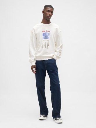 Sudadera extragrande de felpa francesa de peso pesado con logotipo
