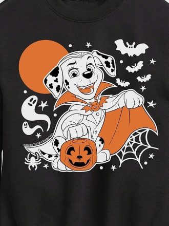 Sudadera polar con cuello redondo de Halloween de la Patrulla Canina para niños pequeños