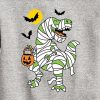 Sudadera polar con cuello redondo y diseño de momia de T-Rex para niños pequeños Sudadera polar con cuello redondo y diseño de momia de T-Rex para niños pequeños