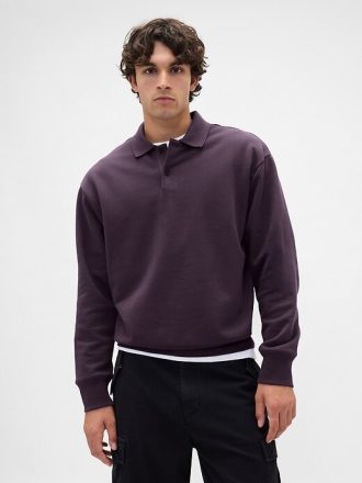 Sudadera polo extragrande de peso pesado