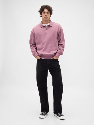 Sudadera polo extragrande de peso pesado