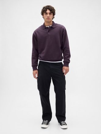 Sudadera polo extragrande de peso pesado