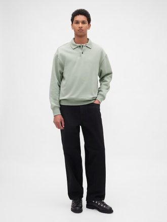 Sudadera polo extragrande de peso pesado