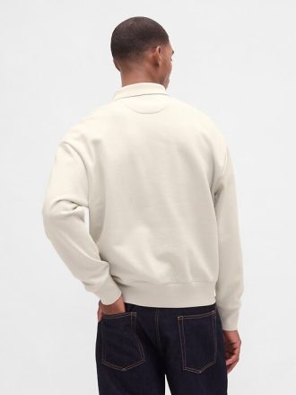Sudadera polo extragrande de peso pesado