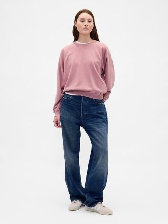 Sudadera raglán de felpa francesa de peso pesado