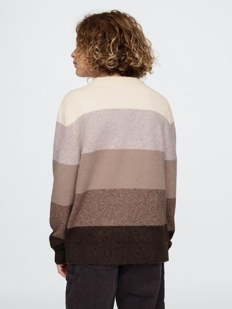 Suéter de cuello redondo a rayas CashSoft para niños