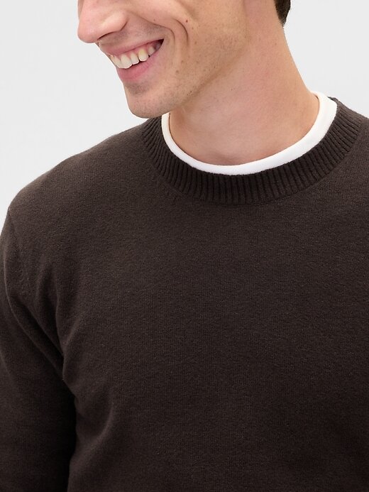 Suéter de cuello redondo CashSoft Suéter de cuello redondo CashSoft