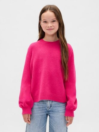Suéter de cuello redondo CashSoft para niños