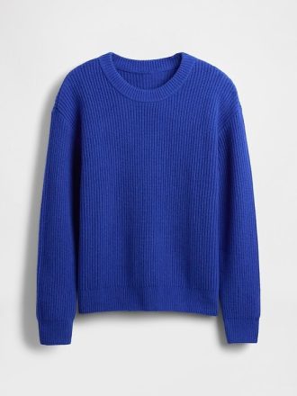 Suéter de cuello redondo relajado CashSoft para niños