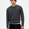 Suéter de punto trenzado de mezcla de lana merino Suéter de punto trenzado de mezcla de lana merino