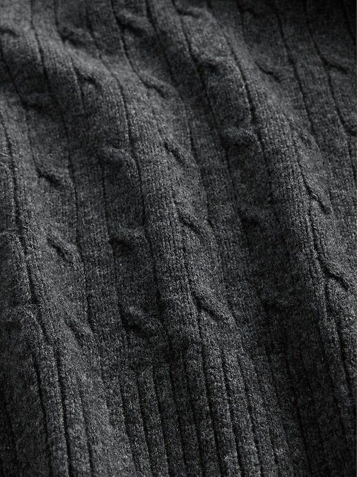 Suéter de punto trenzado de mezcla de lana merino Suéter de punto trenzado de mezcla de lana merino