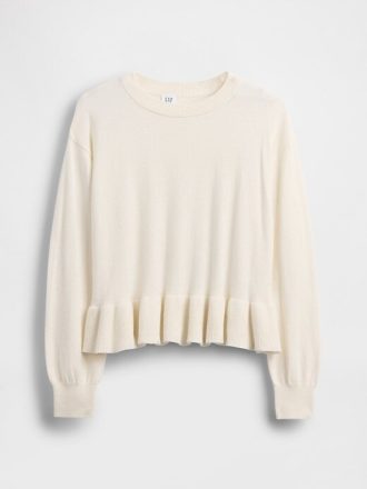 Suéter peplum relajado para niños