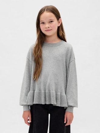 Suéter peplum relajado para niños