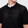 Suéter polo de crochet texturizado Suéter polo de crochet texturizado