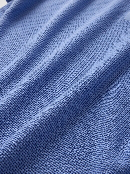 Suéter polo de crochet texturizado Suéter polo de crochet texturizado