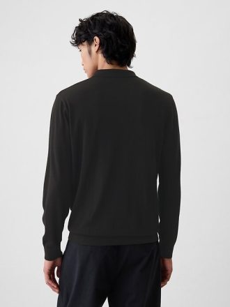 Suéter polo de merino