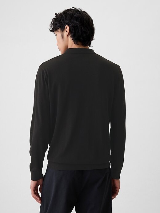 Suéter polo de merino Suéter polo de merino