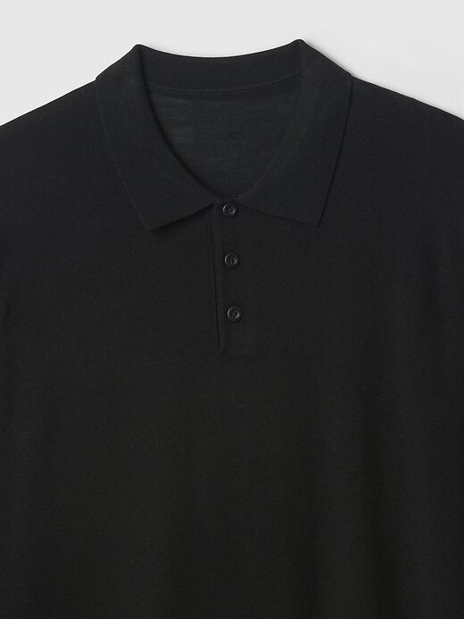 Suéter polo de merino Suéter polo de merino