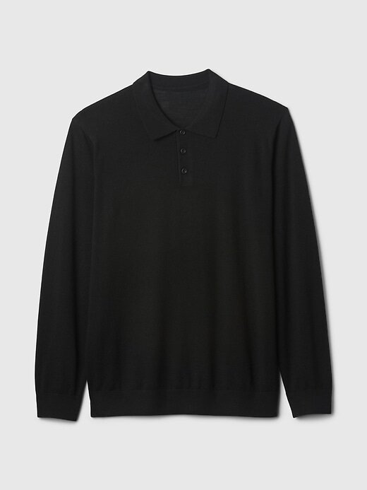 Suéter polo de merino Suéter polo de merino
