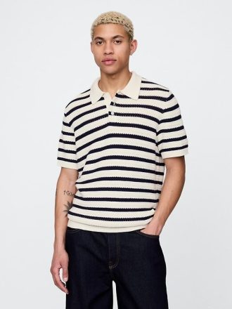 Suéter tipo polo